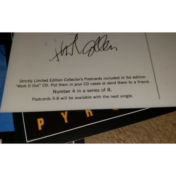 DEF LEPPARD limited edition import cd WORK IT OUT 3 tracks w/4 postcards - Picture 8 of 8